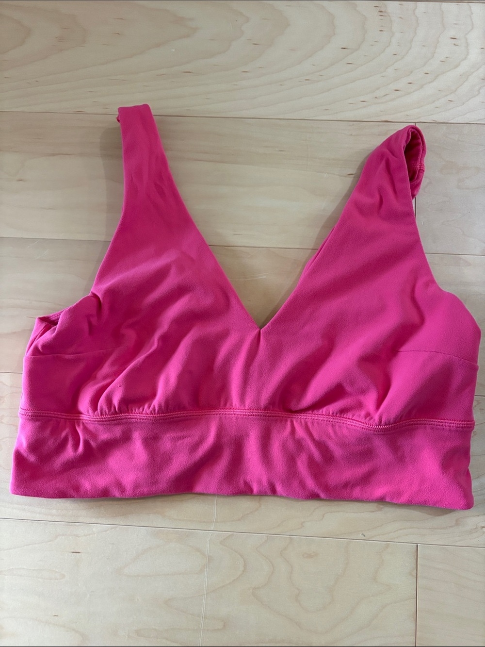 Lululemon Women's V-Neck Bralette - Hot Pink